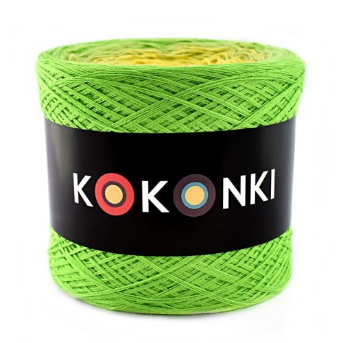 KOKONEK A953 Zielone jabłuszko/jasna zieleń/żółty/biel