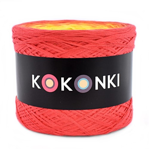 KOKONEK A508 Koral/mango/intensywny żółty/zielone jabłuszko/absynt