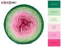 KOKONEK B018 Arbuz 2 Absynt/pistacja/jasna pistacja/jasny róż/róż/fuksja