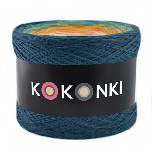 KOKONEK B024 Petrol/szmaragd/kurkuma/pudrowy beż/szarobeżowy