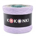 KOKONEK B026 Lawenda/szarobeżowy/patyna/ciemny szmaragd