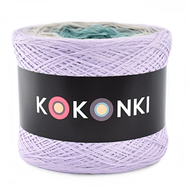 KOKONEK B026 Lawenda/szarobeżowy/patyna/ciemny szmaragd