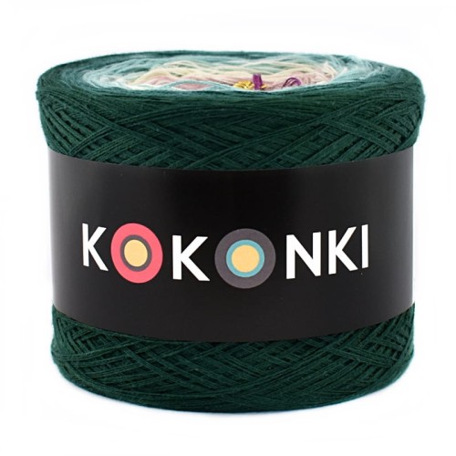KOKONEK A127 Butelkowa zieleń/ciemny szmaragd/patyna/krem/brudny róż/jeżyna
