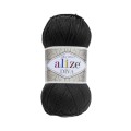 Włóczka Alize Diva - 060 czerń