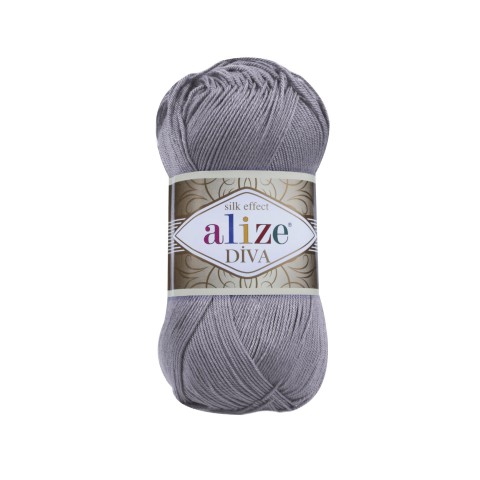 Włóczka Alize Diva 348 / stalowy