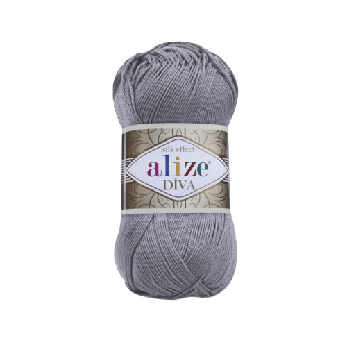 Włóczka Alize Diva - 348 stalowy