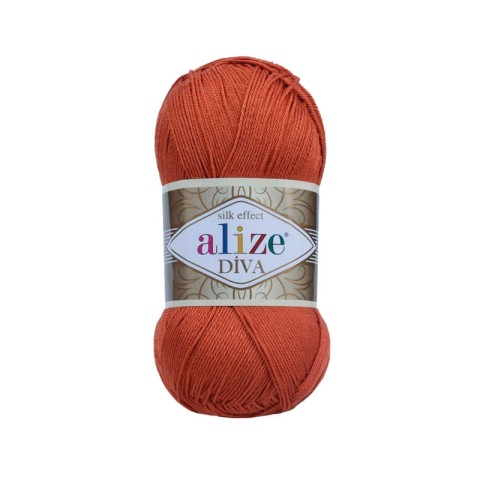 Włóczka Alize Diva 36 / miedź