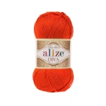 Włóczka Alize Diva 37 / intensywny pomarańcz