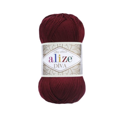 Włóczka Alize Diva 57 / wiśnia