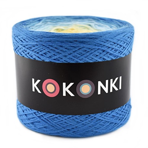 KOKONEK B032 Lazur/cyjan/jasny błękit/wanilia/żółty