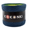 KOKONEK B034 Petrol/ciemny szmaragd/paproć/limetka/kurkuma/żółty
