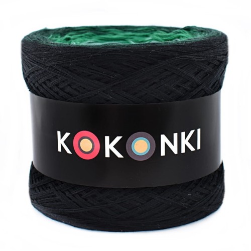 KOKONEK A284 Czerń/butelkowa zieleń/absynt/patyna/mięta