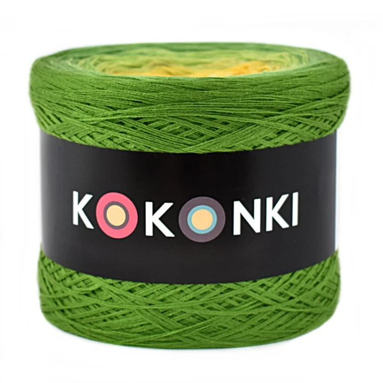 KOKONEK B038 Blask lasu - Paproć/zieleń/jasna zieleń/żółty/wanilia