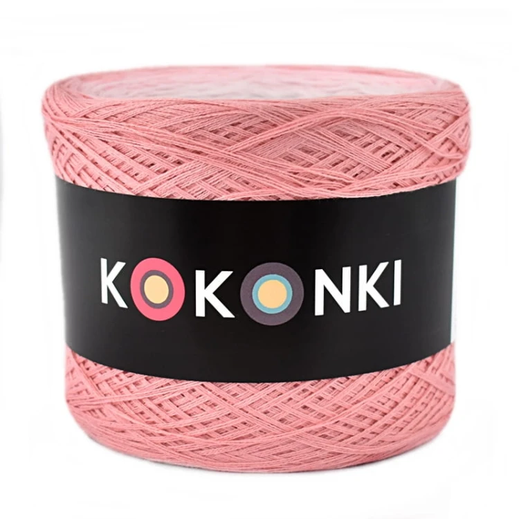 KOKONEK B041 Subtelny - Morela/jasny róż/pastelowy róż/jasny szary/szary