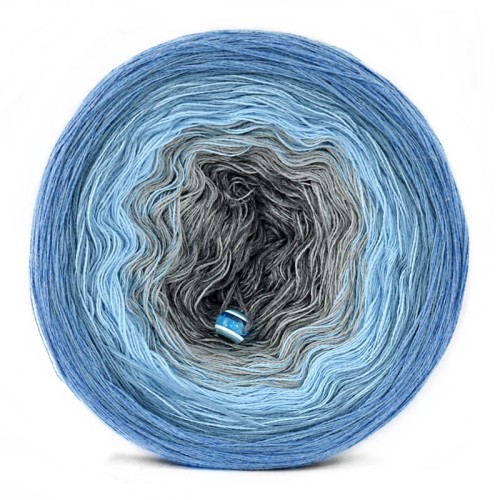 KOKONEK B042 Masz wiadomość - Jeans melanż/denim/błękit/szary/średni szary melanż