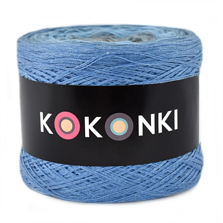KOKONEK B042 Masz wiadomość - Jeans melanż/denim/błękit/szary/średni szary melanż