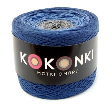 KOKONEK A417 Granat/niebieski/szary