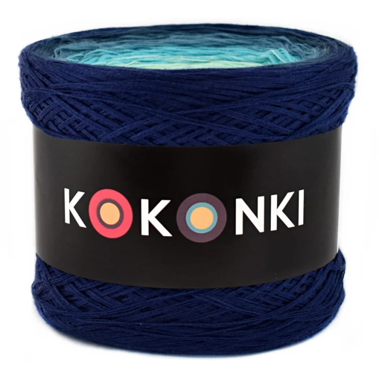 KOKONEK B020 Granat/petrol/jasny petrol/turkus/mięta/jasny błękit/jasny szary