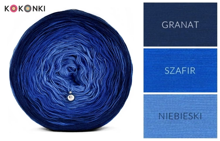 KOKONEK A426 Granat/szafir/niebieski