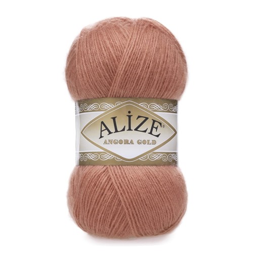 Włóczka Alize Angora Gold - 102 łososiowy ciemny