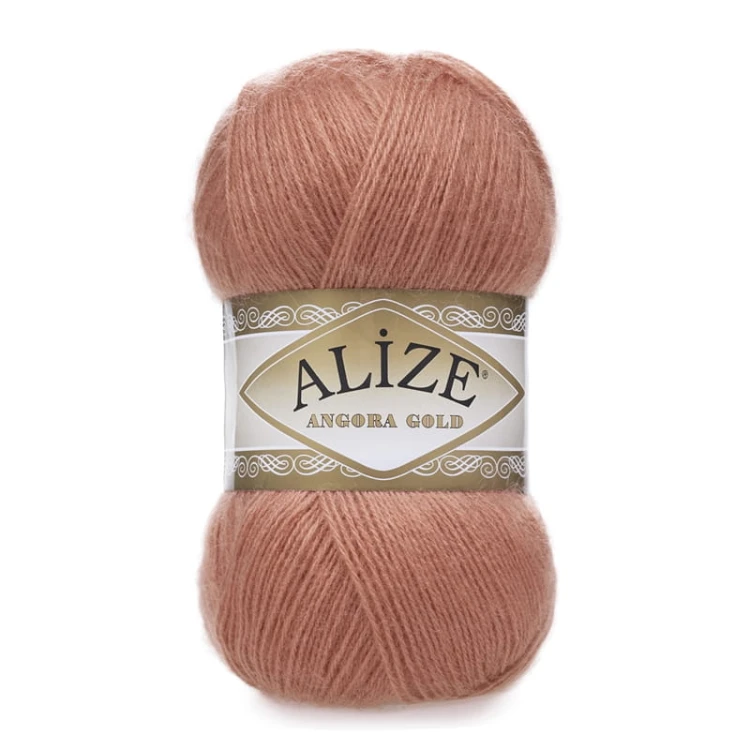 Włóczka Alize Angora Gold - 102 łososiowy ciemny