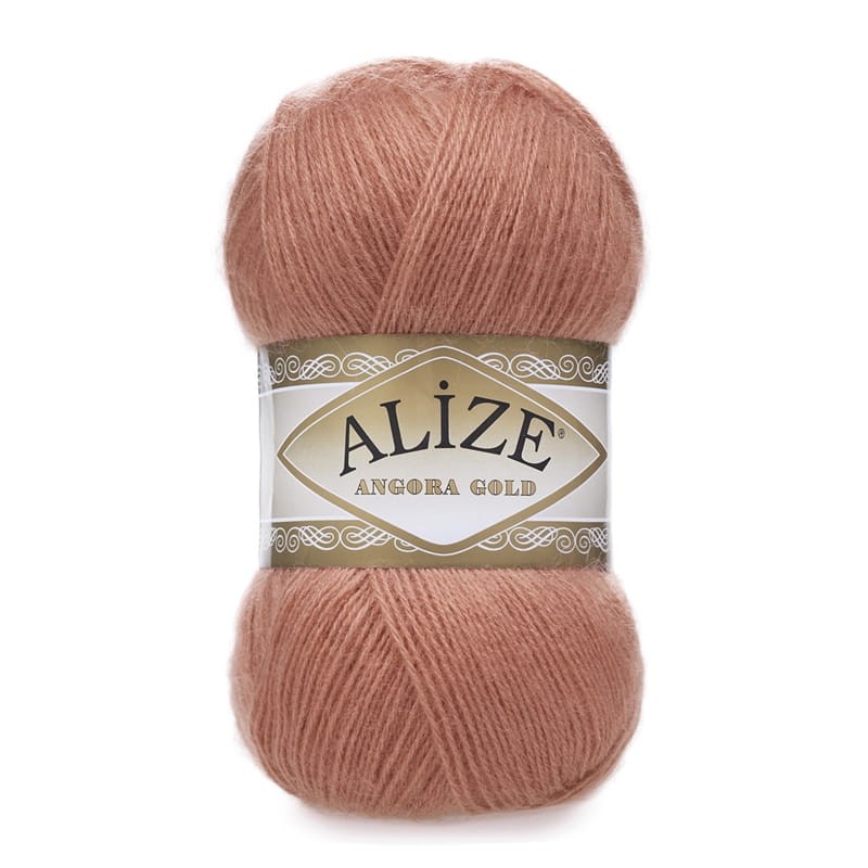 Włóczka Alize Angora Gold - 102 łososiowy ciemny