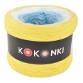 KOKONEK A195 Intensywny żółty/biel/jasny błękit/cyjan