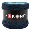 KOKONEK Merino 627 Retro mail - Navy/petrol II/patyna/nude/ciepły beż
