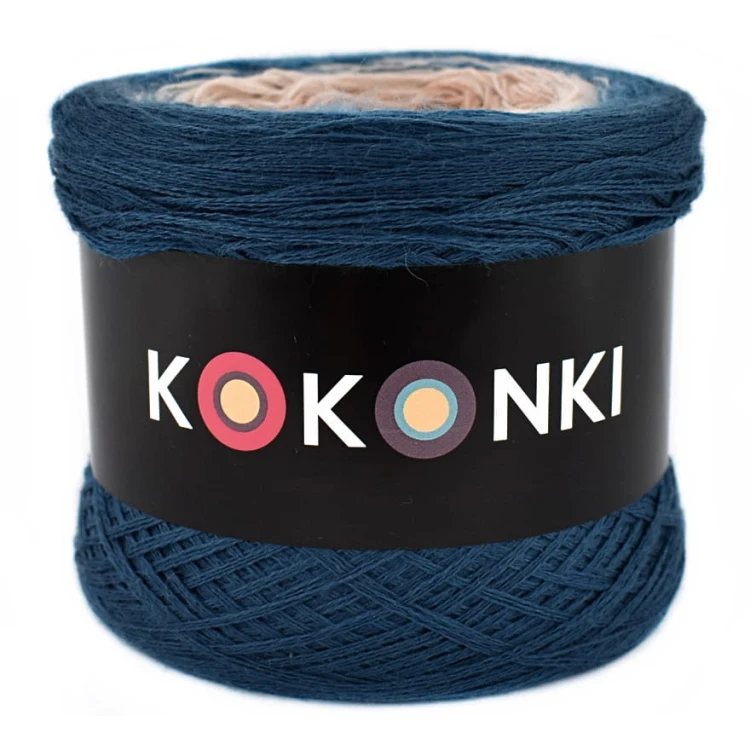 KOKONEK Merino 629 Coming home - Petrol II/petrol/nude/zgaszona morela/malwa
