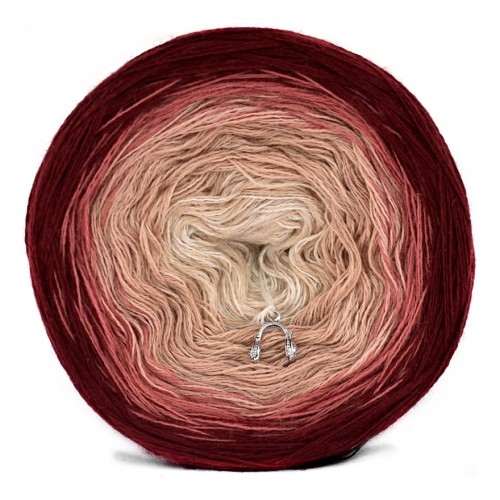 KOKONEK Merino 630 Hurry up - Bordo/malwa/zgaszona morela/ciepły beż/jasny beż