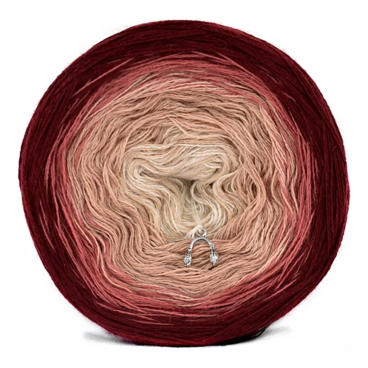 KOKONEK Merino 630 Hurry up - Bordo/malwa/zgaszona morela/ciepły beż/jasny beż