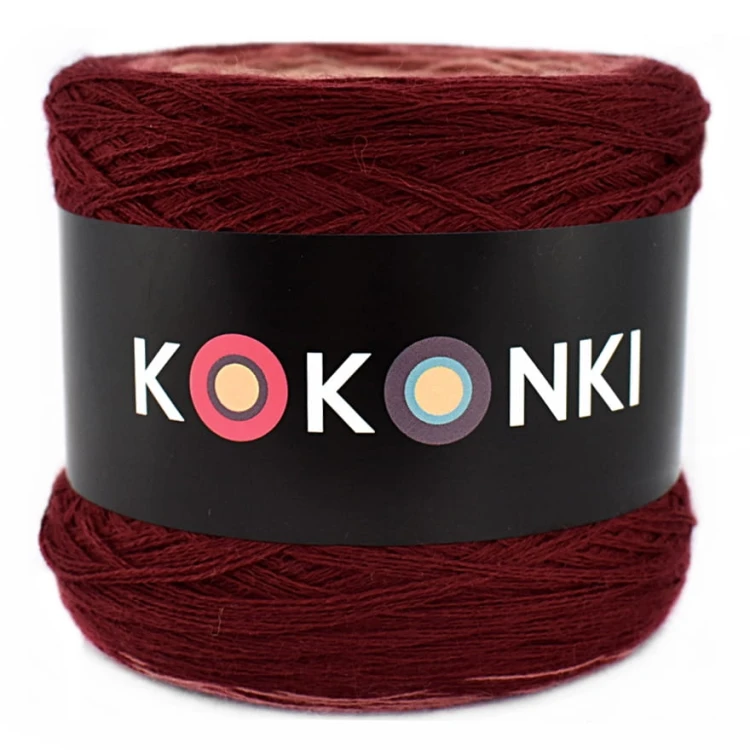 KOKONEK Merino 630 Hurry up - Bordo/malwa/zgaszona morela/ciepły beż/jasny beż