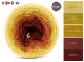KOKONEK Merino 632 Pumpkin season - Żółty/złoty/miodowy/cegła/bordo