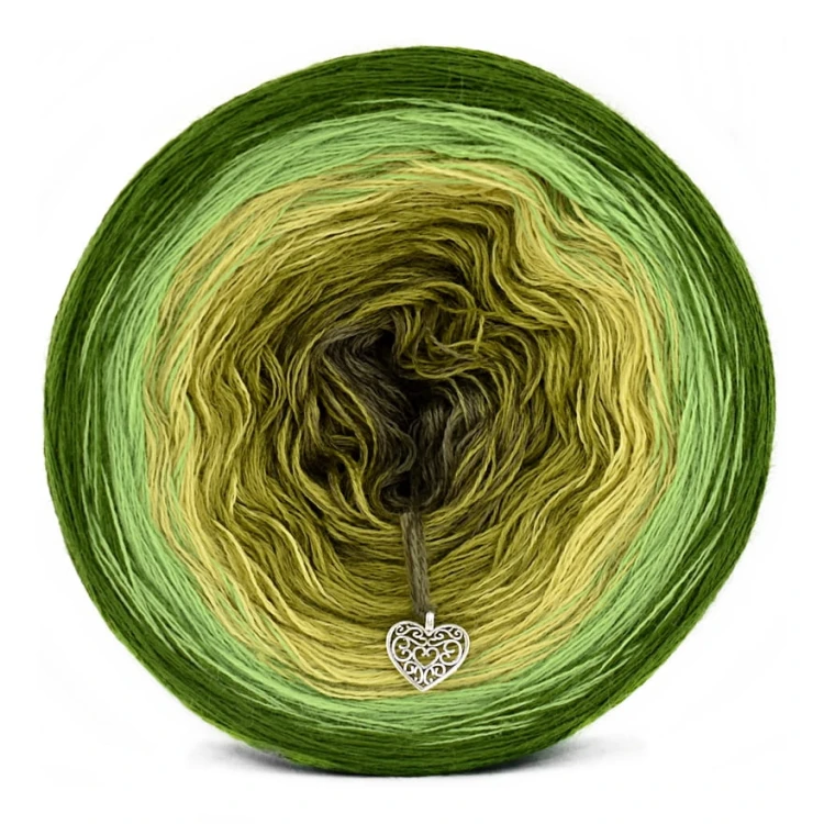 KOKONEK Merino 636 Love is green - Paproć/jasna zieleń/limetka/oliwka/khaki