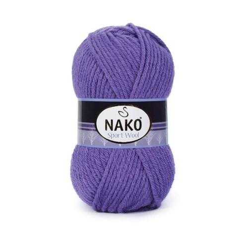 Włóczka Nako Sport Wool - 10287 fiolet