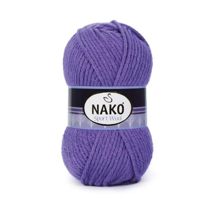 Włóczka Nako Sport Wool - 10287 fiolet
