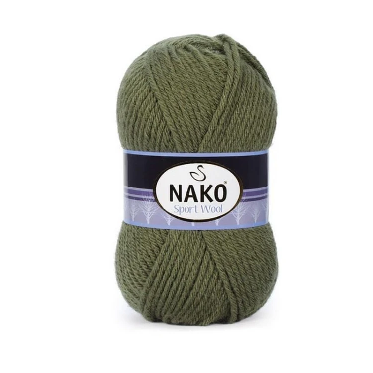 Włóczka Nako Sport Wool - 11946 khaki