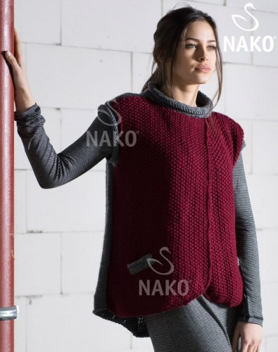 Włóczka Nako Sport Wool - 6592 bordo