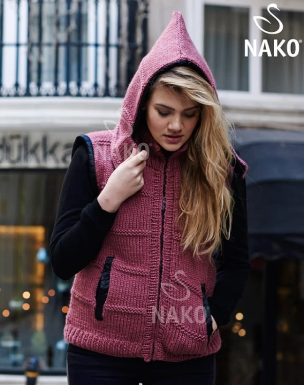 Włóczka Nako Sport Wool - 327 brudny róż