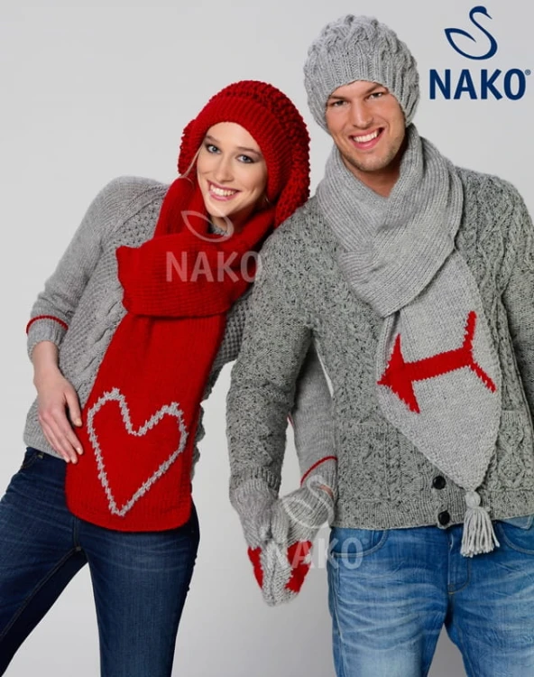 Włóczka Nako Sport Wool - 195 jasny szary melanż