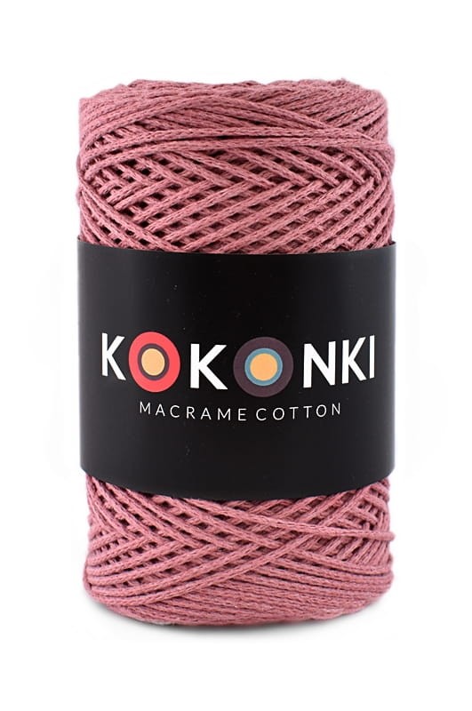 Sznurek Macrame Cotton by Kokonki / rolka 200 m / malwa (wiązany)