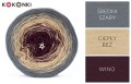 KOKONEK A845 Średni szary/ciepły beż/wino