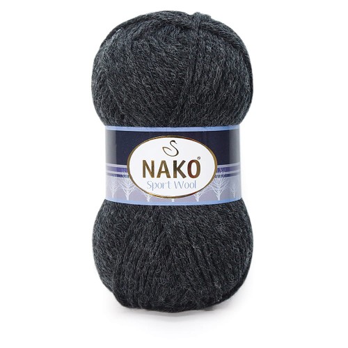 Włóczka Nako Sport Wool - 1441 antracyt