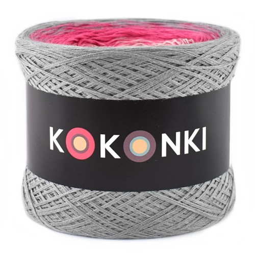 KOKONEK A793 Szary/fuksja/krem