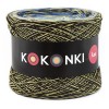 KOKONEK Rare Van Gogh R10 - Czekolada/jeans melanż/granat/niebieski/błękit/kobalt+żółta nić