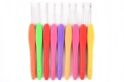 Zestaw szydełek z ergonomiczną rączką 2-6 mm