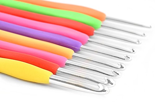 Zestaw szydełek z ergonomiczną rączką 2-6 mm