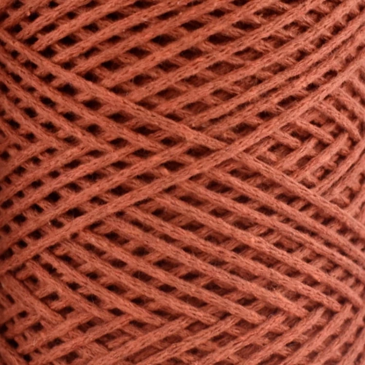 Sznurek Macrame Cotton by Kokonki / rolka 200 m / cegła