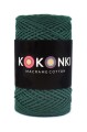 Sznurek Macrame Cotton by Kokonki / rolka 200 m / butelkowa zieleń (wiązany)