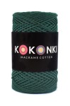 Sznurek Macrame Cotton by KOKONKI 2mm / rolka 200m / butelkowa zieleń - OUTLET